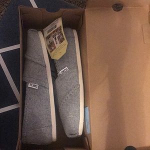 Toms Wmn Classic Drizzle Grey Wool/ Faux Shearling